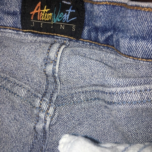 Vtg ACTION WEST Stretch Denim Jeans sz 10 High Wai - Picture 6 of 8